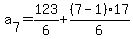 a%5B7%5D=123%2F6%2B%287-1%29%2A17%2F6