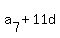 a%5B7%5D+%2B+11d