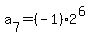 a%5B7%5D+=+%28-1%29%2A2%5E%286%29