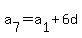 a%5B7%5D+=+a%5B1%5D+%2B+6d