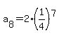a%5B8%5D=2%281%2F4%29%5E7
