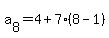 a%5B8%5D=4%2B7%288-1%29