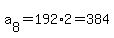 a%5B8%5D+=+192%2A2=384