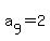 a%5B9%5D+=+2