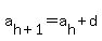 a%5Bh%2B1%5D=a%5Bh%5D%2Bd