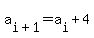 a%5Bi%2B1%5D+=+a%5Bi%5D+%2B+4
