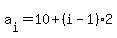 a%5Bi%5D=10%2B%28i-1%29%2A2