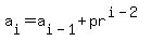 a%5Bi%5D+=+a%5Bi-1%5D+%2B+pr%5E%28i-2%29