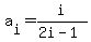 a%5Bi%5D+=+i%2F%282i+-+1%29