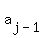 a%5Bj-1%5D