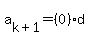 a%5Bk%2B1%5D+++=+%280%29d