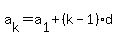 a%5Bk%5D=a%5B1%5D%2B%28k-1%29d