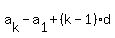 a%5Bk%5D-a%5B1%5D%2B%28k-1%29d