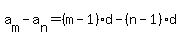 a%5Bm%5D-a%5Bn%5D=%28m-1%29%2Ad-%28n-1%29%2Ad%29