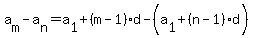a%5Bm%5D-a%5Bn%5D=a%5B1%5D%2B%28m-1%29%2Ad-%28a%5B1%5D%2B%28n-1%29%2Ad%29