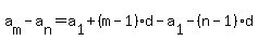 a%5Bm%5D-a%5Bn%5D=a%5B1%5D%2B%28m-1%29%2Ad-a%5B1%5D-%28n-1%29%2Ad%29