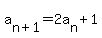 a%5Bn%2B1%5D=2a%5Bn%5D%2B1