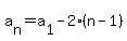 a%5Bn%5D=+a%5B1%5D-2%28n-1%29