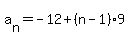 a%5Bn%5D=-12%2B%28n-1%299