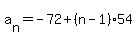 a%5Bn%5D=-72%2B%28n-1%2954