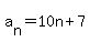a%5Bn%5D=10n%2B7