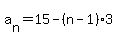 a%5Bn%5D=15-%28n-1%293
