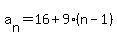 a%5Bn%5D=16%2B9%28n-1%29