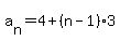 a%5Bn%5D=4%2B%28n-1%293