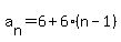 a%5Bn%5D=6%2B6%28n-1%29