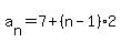 a%5Bn%5D=7%2B%28n-1%292