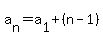 a%5Bn%5D=a%5B1%5D%2B%28n-1%29