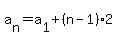 a%5Bn%5D=a%5B1%5D%2B%28n-1%292
