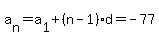 a%5Bn%5D=a%5B1%5D%2B%28n-1%29d=-77