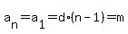 a%5Bn%5D=a%5B1%5D=d%2A%28n-1%29=m