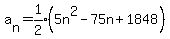 a%5Bn%5D=expr%281%2F2%29%285n%5E2-75n%2B1848%29