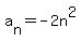 a%5Bn%5D+=+-2n%5E2