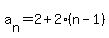 a%5Bn%5D+=+2%2B2%28n-1%29