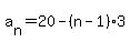 a%5Bn%5D+=+20+-+%28n-1%293