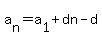 a%5Bn%5D+=+a%5B1%5D+%2B+dn-d