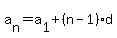 a%5Bn%5D+=+a%5B1%5D++%2B+%28n-1%29d