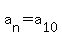 a%5Bn%5D+=+a%5B10%5D