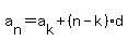 a%5Bn%5D+=+a%5Bk%5D+%2B+%28n-k%29d
