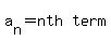 a%5Bn%5D+=+matrix%281%2C2%2Cnth%2Cterm%29