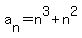 a%5Bn%5D+=+n%5E3%2Bn%5E2
