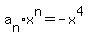 a%5Bn%5Dx%5En=-x%5E4
