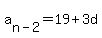 a%5Bn-2%5D=19%2B3d