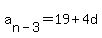 a%5Bn-3%5D=19%2B4d