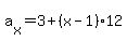 a%5Bx%5D=3%2B%28x-1%29%2A12