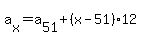 a%5Bx%5D=a%5B51%5D%2B%28x-51%29%2A12%29