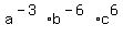 a%5E%28-3%29%2Ab%5E%28-6%29%2Ac%5E6